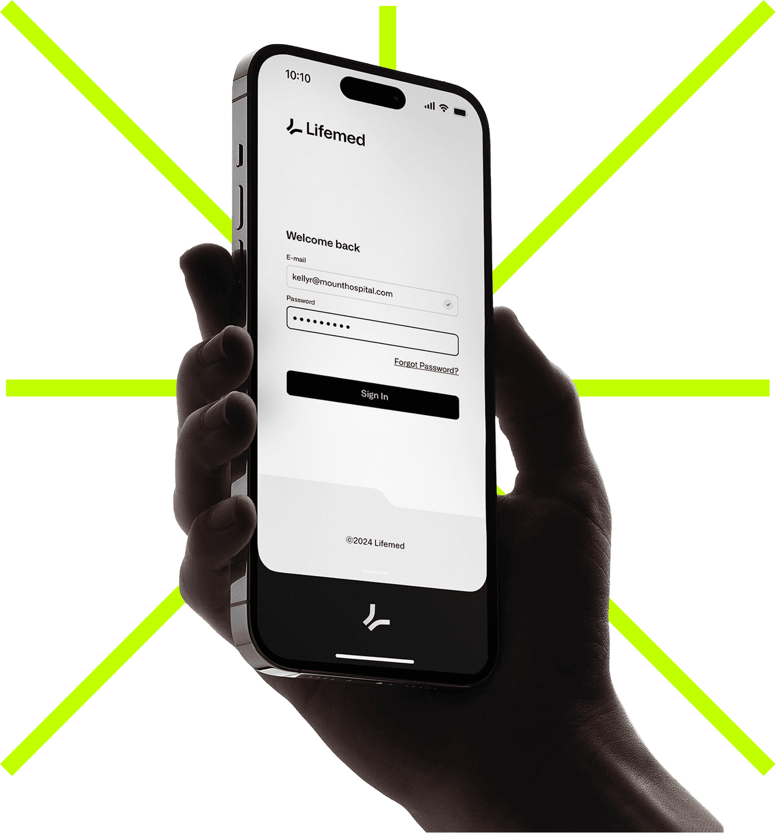 Offleads Chat-Agent auf dem Smartphone qualifiziert einen neuen Lead